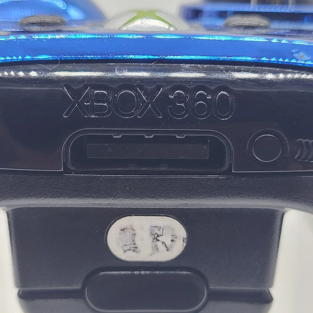 Microsoft Xbox 360 Chrome Blue Special Edition Wireless Controller Model 1403
